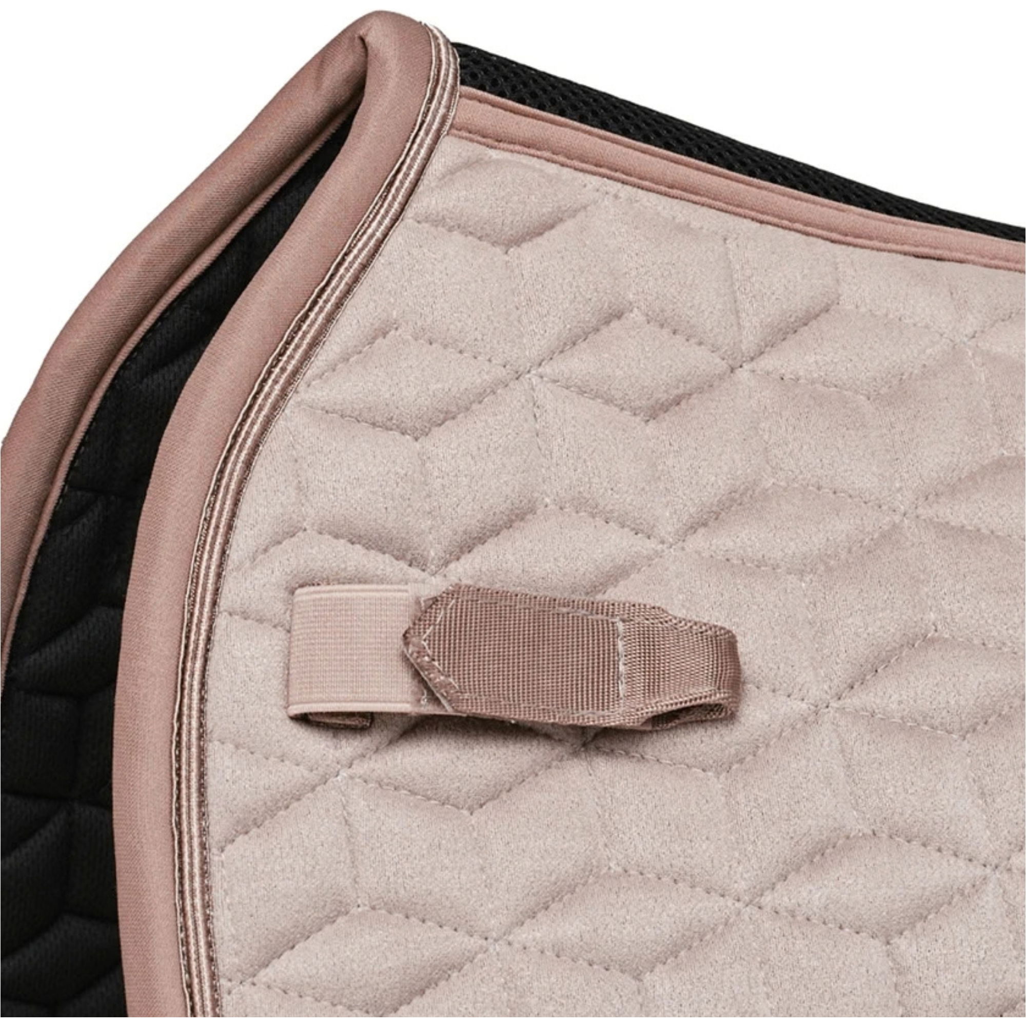 2026 WeatherBeeta Suede Elite Lucht-Tec Dressuur Zadeldek 1030346 - Rose Quartz